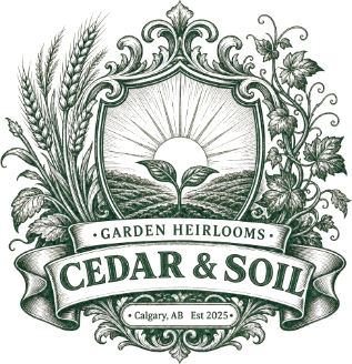 CEDAR & SOIL - Garden Heirlooms · Calgary, AB · Est 2025